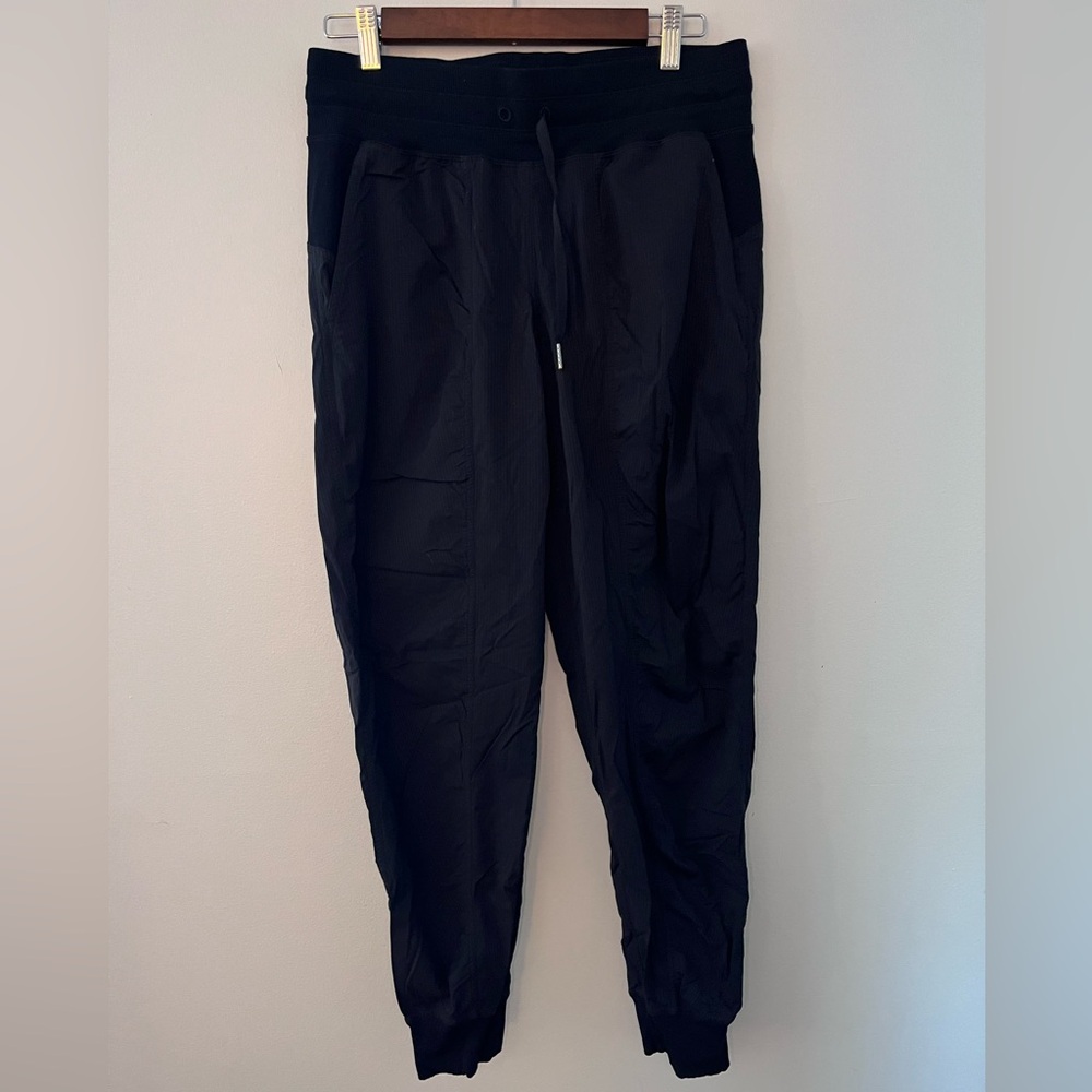 Lululemon Dance Studio Mid-Rise Joggers, Black Pinstripe